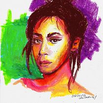 My project in Expressive Portrait Drawing with Soft Pastels course. Traditional illustration, Fine Arts, Drawing, Portrait Drawing, and Artistic Drawing project by Ola Czyszczoń - 02.26.2022