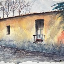 Mi Proyecto del curso: Creación de paisajes contemporáneos en acuarela. Projekt z dziedziny  Sztuki piękne i Malowanie akwarelą użytkownika Ventura Labbé - 27.02.2022