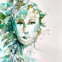 My project in Experimental Portraiture with Ink, Tea and Alcohol course. Fine Arts, Painting, Drawing & Ink Illustration project by Maia Martin - 02.25.2022