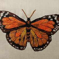 My project in Realistic Embroidery Techniques course. Traditional illustration, Textile Design, and Embroider project by Victoria Boulter Groening - 02.27.2022