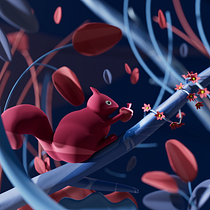 My project in Cinema 4D: Bring Playful 3D Illustrations to Life course Ein Projekt aus dem Bereich Traditionelle Illustration, 3D, Digitale Illustration und 3-D-Modellierung von Midou Oudina - 24.02.2022