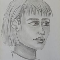 Mein Kursprojekt: Anatomische Zeichnung des menschlichen Kopfes. Pencil Drawing, Drawing, Portrait Drawing, Realistic Drawing, and Figure Drawing project by Bea - 02.26.2022