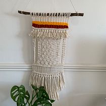 My project in Introduction to Macramé: Creation of a Decorative Tapestry course Ein Projekt aus dem Bereich Erweiterungsentwicklung, H, werk, Innendesign, Dekoration von Innenräumen, Weben, Makramee und Textildesign von knipke.knipke - 27.02.2022