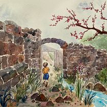 My project in Watercolor Illustration with Japanese Influence course. Un progetto di Illustrazione tradizionale, Disegno e Pittura ad acquerello di rightsideofmybrain - 27.02.2022