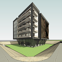 Mi Proyecto del curso: Modelado de edificios paramétricos con Revit. Un progetto di 3D, Architettura, Architettura d'interni, Modellazione 3D, Architettura digitale e ArchVIZ di CARLOS ANDRES MENDOZA DELGADO - 26.02.2022