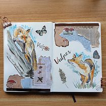 My project in Animal Illustration: Capturing Wildlife in a Sketchbook course. Traditional illustration, Collage, Sketchbook, and Naturalistic Illustration project by Diana Poell - 02.28.2022
