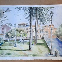 Il mio progetto del corso: Tecniche moderne di acquerello paesaggistico. Un progetto di Pittura e Pittura ad acquerello di pat.dic.73 - 28.02.2022