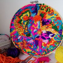Mi Proyecto del curso: Bordado creativo: revolución a puntadas . Un projet de Créativité, Broderie , et Design textile de diluvictoria - 28.02.2022