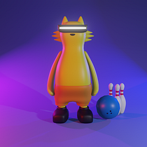 My project in Kawaii Character Creation in 3D with Blender  course Ein Projekt aus dem Bereich Traditionelle Illustration, Design von Figuren, Digitale Illustration, 3-D-Modellierung und Manga von William Tansil - 27.02.2022