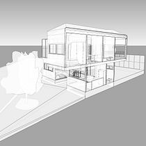 Mi Proyecto del curso: Diseño y modelado arquitectónico 3D con Revit_CASADOBLERRE. Un projet de 3D, Architecture, Architecture d'intérieur, Modélisation 3D, Architecture numérique , et ArchVIZ de Romina Gomez Pla - 28.02.2022