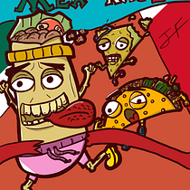 MEXICAN RACE (carrera de comida mexicana). Ilustração tradicional, Design gráfico e Ilustração digital projeto de Juan Avila - 26.02.2022