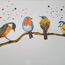 My project in Artistic Watercolor Techniques for Illustrating Birds course. Traditional illustration, Watercolor Painting, Realistic Drawing, and Naturalistic Illustration project by Sandra Ward - 03.01.2022