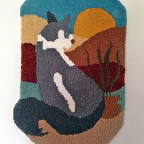 Meu projeto do curso: Técnica tufting para a criação de tapetes. Een project van Craft,  Interieurdecoratie, Textiel, DIY y Textielontwerp van cesaresplande - 01.03.2022
