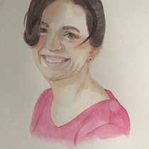 My project in Watercolor Portrait from a Photo course. Traditional illustration, Watercolor Painting, and Portrait Drawing project by Clarissa - 03.01.2022