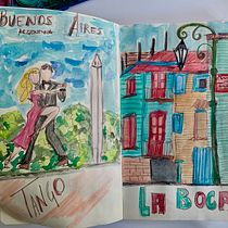 Mi Proyecto del curso: Sketching artístico en acuarela: atrévete a expresar tus ideas . Een project van Traditionele illustratie,  Schetsen,  Creativiteit,  Tekening, Aquarelschilderen y Sketchbook van Paola Bizioli - 01.03.2022