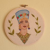 Mi Proyecto del curso: Creación de retratos bordados en acuarela. Un progetto di Pittura, Pittura ad acquerello, Ricamo e Textile Design di Marcela Landerretche - 01.03.2022