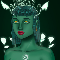 Mi Proyecto del curso: Retratos digitales de fantasía con Photoshop. Traditional illustration, Drawing, Digital Illustration, Portrait Drawing, Digital Drawing, and Digital Painting project by Giacomo Cárdenas Cuneo - 07.15.2022