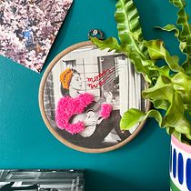 My project in Photo Embroidery on Fabric course. Photograph, Collage, Paper Craft, Printing, Embroider, DIY, and Textile Design project by Iza De - 09.13.2021
