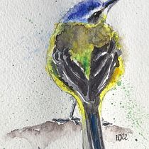 Mein Kursprojekt: Illustriere Vögel mit expressiven Aquarelltechniken. Traditional illustration, Watercolor Painting, Realistic Drawing, and Naturalistic Illustration project by eva_osburg - 03.01.2022