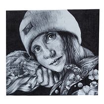 Mein Kursprojekt: Realistisches Porträt mit Kugelschreiber . Ilustração tradicional, Desenho, Desenho de retrato, Desenho realista, e Desenho artístico projeto de ramona_werner - 01.03.2022