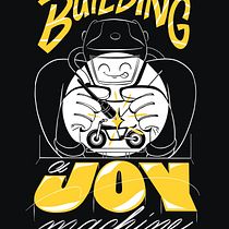 Motorcycle building/riding Illustrations. Ilustração tradicional, Criatividade, Ilustração digital, e Desenho digital projeto de gilles - 01.03.2022