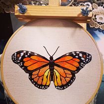 Mi Proyecto del curso: Técnicas de bordado realista. Traditional illustration, Embroider, and Textile Design project by midna13085 - 02.28.2022