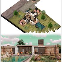 Mi Proyecto del curso: Ilustración digital de proyectos arquitectónicos. Un projet de Architecture, Pa, sagisme, Illustration numérique, Architecture numérique et Illustration architecturale de Gabriel Abraham Lome - 12.08.2021