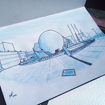 Cecut. Design, Traditional illustration, Sketching, Architectural Illustration, and Sketchbook project by godzillavengador - 02.28.2022