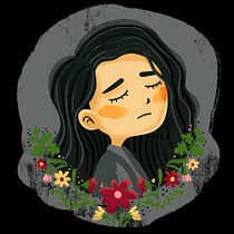 Meu projeto do curso: Retrato ilustrado com elementos botânicos. Un progetto di Illustrazione tradizionale, Illustrazione digitale, Illustrazione botanica e Disegno digitale di Maria Fernanda Santos - 02.03.2022