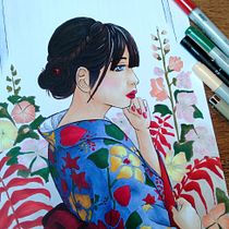 Mój projekt z kursu: Kolorowanie markerami do rysowania mangi. Traditional illustration, Comic, Color Theor, and Manga project by romson_c_art - 03.02.2022