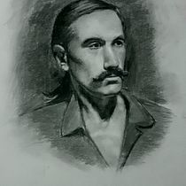 Mi Proyecto del curso: Retrato realista al carboncillo. Ilustração tradicional, Artes plásticas, Desenho, Desenho de retrato, e Desenho realista projeto de GEORGE DUMITRESCU - 02.03.2022