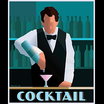 My project in Art Deco Style for Digital Illustration course. Traditional illustration, Fine Arts, Poster Design, and Digital Illustration project by John Healey - 02.09.2022