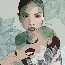 My project in Illustrated Portraits with Procreate course. Ilustração tradicional, Ilustração vetorial, Ilustração digital, e Desenho de retrato projeto de Chanel Smith-Jaffer - 30.10.2021