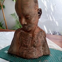 Meu projeto do curso: Introdução à escultura figurativa com argila. Artes plásticas, e Escultura projeto de Fabio Davi de Sousa Ângelo - 03.03.2022