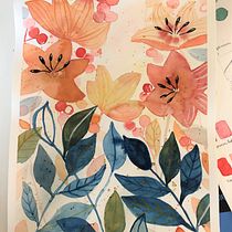 Mi Proyecto del curso: Acuarela floral: conecta con la naturaleza. Pintura em aquarela, Ilustração botânica, Ilustração tradicional, e Pintura projeto de karinmeier - 28.02.2022