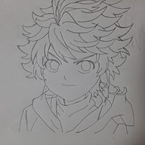 Dibujo de personajes manga desde cero, yakusoku no neverland. Traditional illustration, Character Design, Comic, Pencil Drawing, Drawing, and Manga project by Alicia Michelle Vallejo Carbo - 02.28.2022