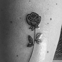 Mein Kursprojekt: Botanisches Tattoo mit Pointillismus. Projekt z dziedziny Trad, c, jna ilustracja, Projektowanie tatuaż, R i sunek botaniczn użytkownika dnietzard - 03.03.2022