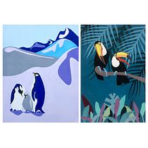 My project in Painting a Wildlife Scene with Gouache course. Traditional illustration, Fine Arts, Painting, and Gouache Painting project by Noel Laqui - 07.08.2022