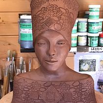My project in Introduction to Clay Figurative Sculpture course. Design projeto de jasceramics - 24.02.2022