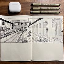 Mi Proyecto del curso: Diario ilustrado: llena tu sketchbook de vivencias. Ilustração tradicional, Esboçado, Desenho, Sketchbook e Ilustração com tinta projeto de Juanma Criado - 03.02.2022