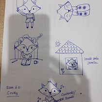 Meu projeto do curso: Ilustração kawaii: crie personagens adoráveis Ein Projekt aus dem Bereich Traditionelle Illustration, Manga und Design von Figuren von Adriana Alves - 08.03.2022