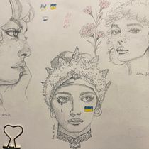 My project in Portrait Sketchbooking: Explore the Human Face course. Un proyecto de Bocetado, Dibujo, Dibujo de Retrato, Dibujo artístico y Sketchbook de koolkat813 - 04.03.2022