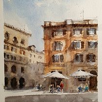 Mi Proyecto del curso: Técnicas modernas para paisajes urbanos en acuarela. Un progetto di Pittura e Pittura ad acquerello di b.espinoza.castro - 04.03.2022