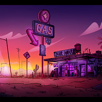 My project in Digital Background Painting for Animation course Ein Projekt aus dem Bereich Traditionelle Illustration, Animation, Digitale Illustration und Digitale Malerei von Kaylene Blackburn - 02.03.2022
