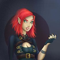 My project in Female Character Portraits in Procreate course. Projekt z dziedziny Trad, c, jna ilustracja, Ilustracja c, frowa, R, sunek c i frow użytkownika a_celinedavid - 04.03.2022