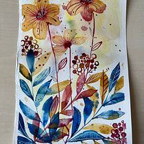 My project in Artistic Floral Watercolor: Connect with Nature course. Ilustração tradicional, Pintura, Pintura em aquarela e Ilustração botânica projeto de Renata Jeslinkova - 04.03.2022