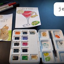 Mijn project van de cursus: Creatief tekenen en handletteren voor beginners. Traditional illustration, Lettering, Drawing, H, and Lettering project by Jessica Heuwekemeijer-van de Vossenberg - 03.04.1980