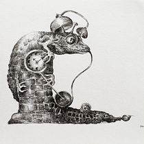 My project in Surrealistic Fineliner Illustration course Ein Projekt aus dem Bereich Traditionelle Illustration, Bleistiftzeichnung, Zeichnung, Realistische Zeichnung, Artistische Zeichnung und Illustration mit Tinte von queer_ooloi - 04.03.2022