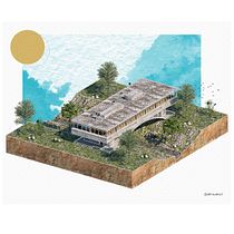 Proceso y proyecto final: Ilustración digital de proyectos arquitectónicos. Un projet de Architecture, Pa, sagisme, Illustration numérique, Architecture numérique et Illustration architecturale de Romina Albano Mariño - 05.03.2022
