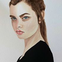 Mi Proyecto del curso: Retrato en acuarela a partir de una fotografía. Traditional illustration, Watercolor Painting, and Portrait Drawing project by María Gómez Sánchez - 03.05.2022